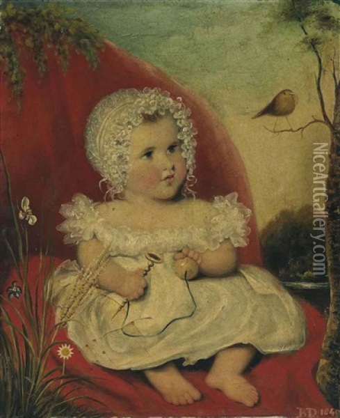 An Infant Of Van Diemen's Land Oil Painting - Benjamin Duterrau