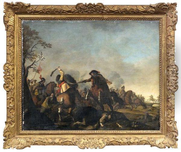Reiterschlacht Oil Painting - Jan von Huchtenburgh