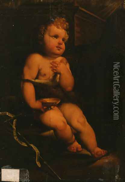 The Infant Saint John the Baptist Oil Painting - Domenico Beccafumi