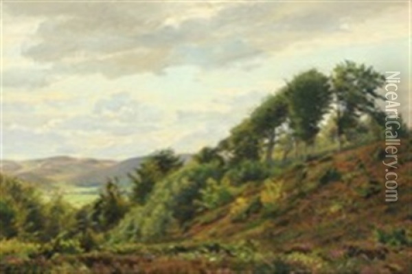 Landscape Oil Painting - Christian Peder Morch Zacho