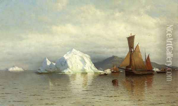 Labrador Fishing Boats Near Cape Charles Oil Painting - William Bradford