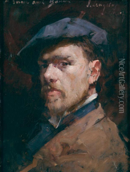Self-portrait Oil Painting - John Campbell Longstaff
