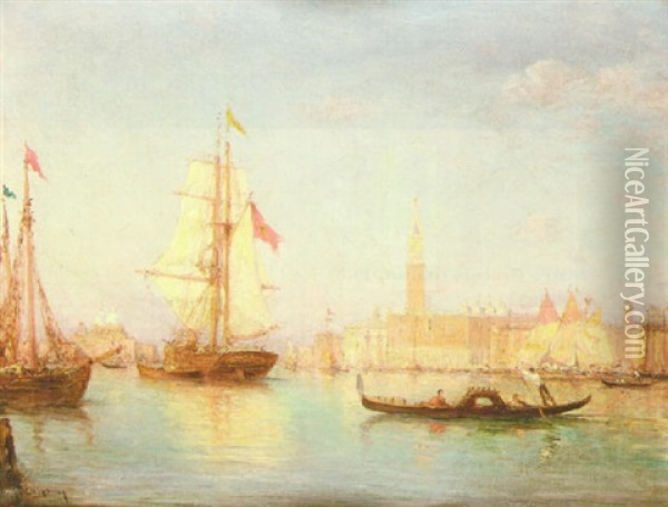 Baccino Di San Marco, Venice Oil Painting - Henri Malfroy-Savigny