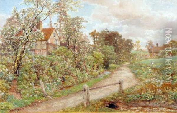 At Thorncombe, Surrey Oil Painting - Thomas Hunt