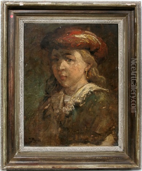 Portrait Oil Painting - Jacob Henricus Maris