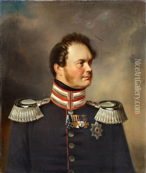 Friedrich Wilhelm Iv Oil Painting - Franz Krueger