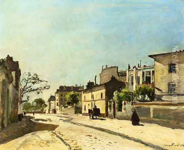 Rue Notre Dame, Paris Oil Painting - Johan Barthold Jongkind