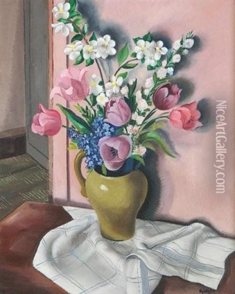 Spring Flowers Oil Painting - Emil Ganso