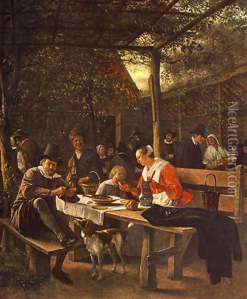 The Picnic Oil Painting - Jan Steen
