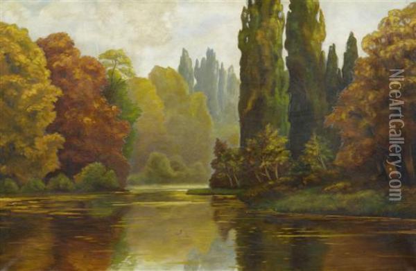 Landscape Oil Painting - Jules Flandrin