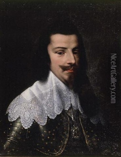 Portrait Of Vittorio Amedeo I, Duke Of Savoy Oil Painting - Francesco del Cairo