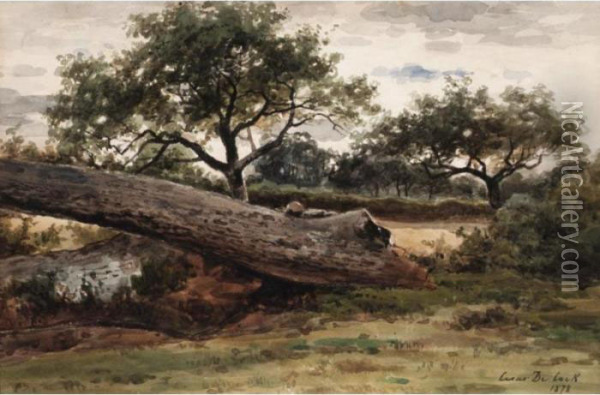 Fallen Trees Oil Painting - Cesar De Cock