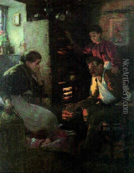 Story Of The Veldt Oil Painting - Stanhope Forbes
