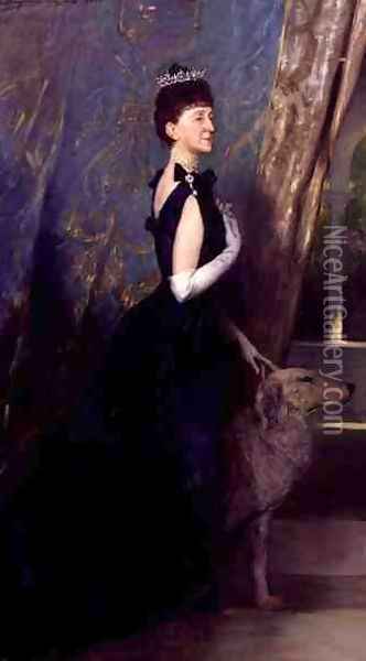 Sophia, Lady Paston-Cooper, 1899 Oil Painting - Benjamin Jean Joseph Constant
