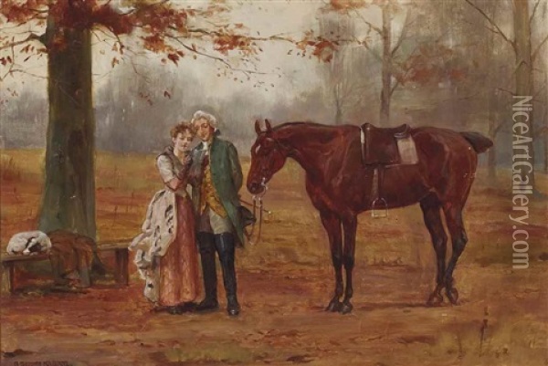 La Lettre D'amour Oil Painting - George Goodwin Kilburne