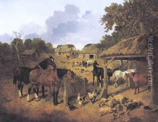 The Farmyard 3 Oil Painting - John Frederick Herring Snr