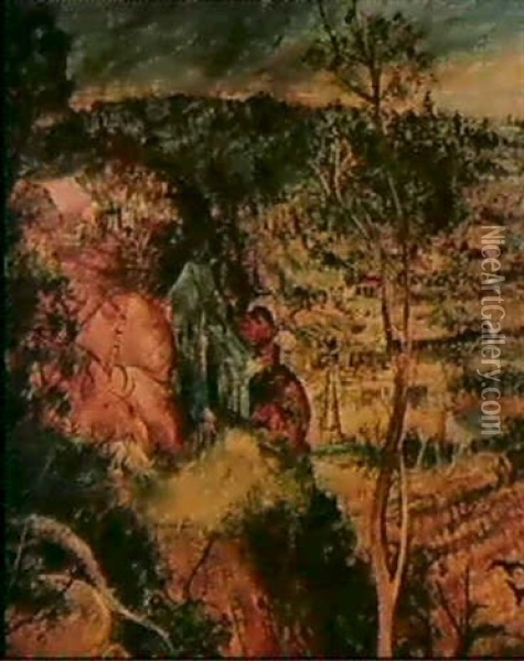 Stonecrusher, Berwick Oil Painting - Arthur Merric Boyd