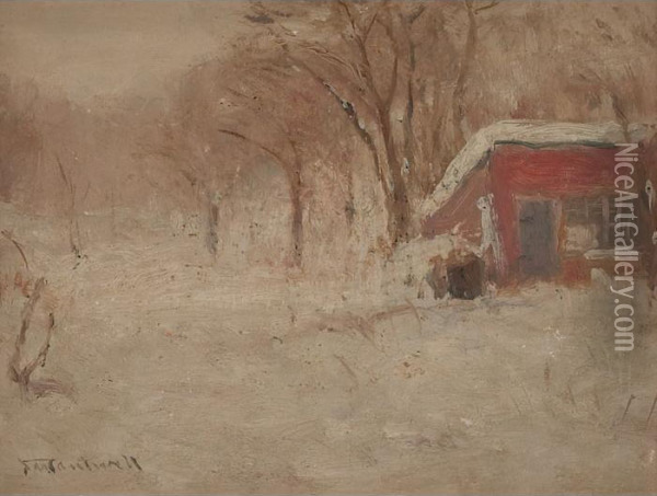 Winter Scene Oil Painting - James Cantwell