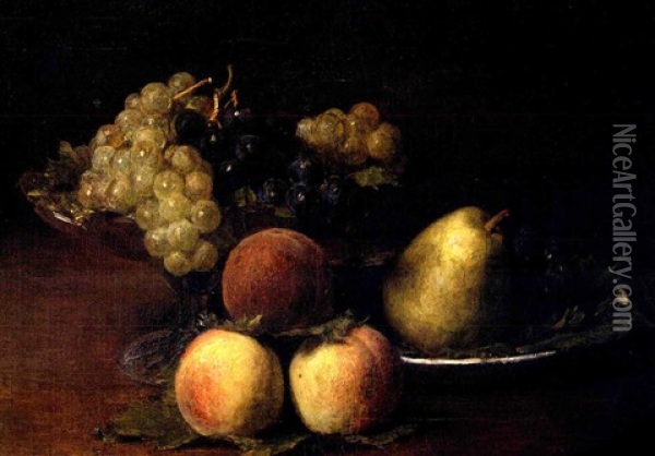 Nature Morte, Fruits Oil Painting - Henri Fantin-Latour