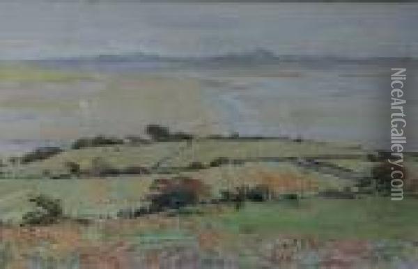 Coatal Farmland Oil Painting - William Walls