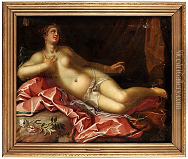 Liggande Kvinna Oil Painting - Joseph Heintz the Elder