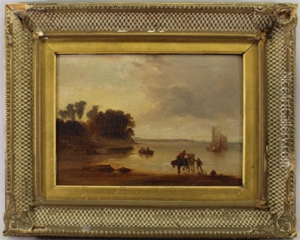 Painting Of The Mouth Of Yare Oil Painting - Copley Fielding