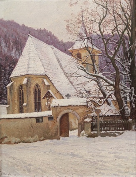 St. Kapellen An Der Murz Oil Painting - Georg Holub