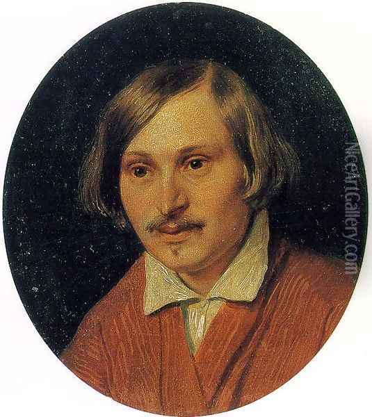 Portrait of Nikolai Gogol 1841 Oil Painting - Alexander Ivanov