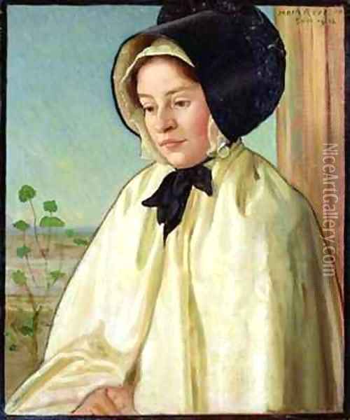 Portrait of Alice Irene Harvey Oil Painting - Mark Gertler