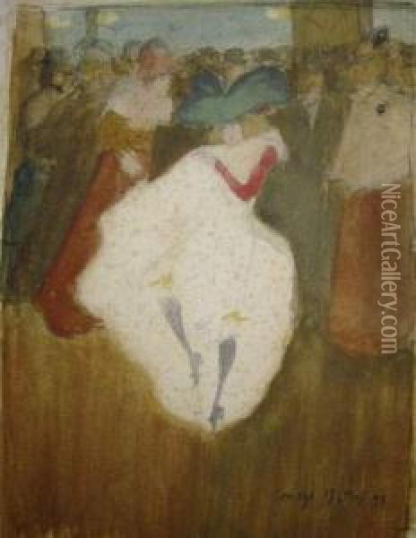 Danseuse Dans Un Cabaret Oil Painting - Georges Alfred Bottini
