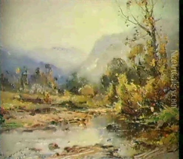 Aux Estrees, Pres Le Puy Oil Painting - Emile Noirot