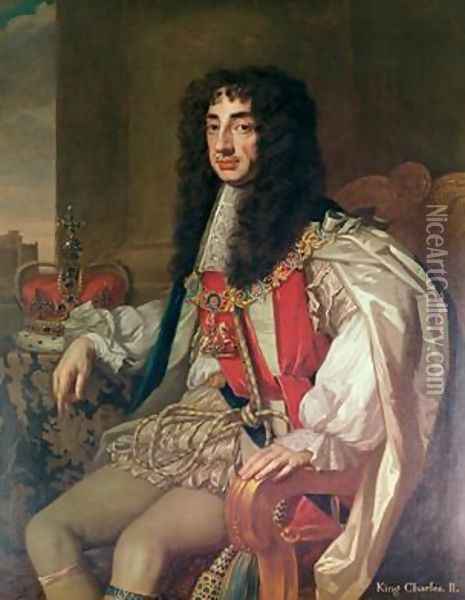 Portrait of Charles II Oil Painting - Sir Peter Lely