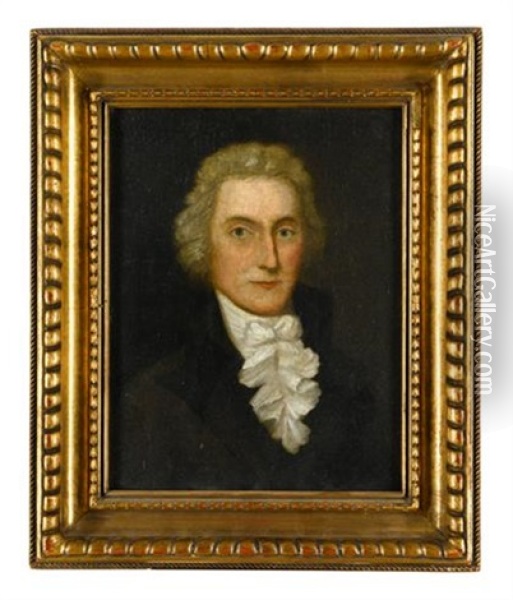 Portrait Of Thomas Jefferson Oil Painting - Maria Hadfield Cosway