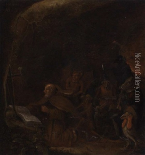 The Temptation Of Saint Antony Oil Painting - Franciscus Carre