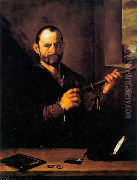 Allegory of Sight 1613 Oil Painting - Jusepe de Ribera