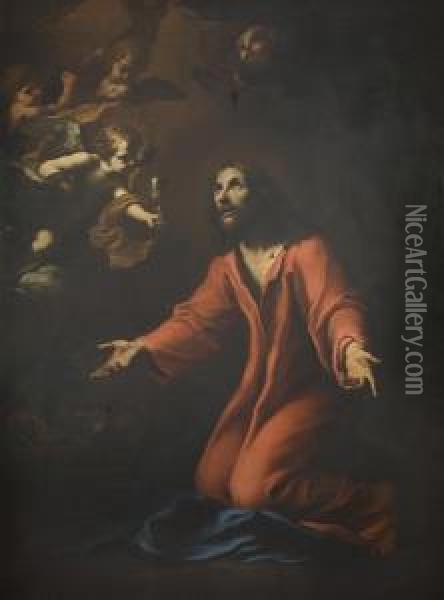 Cristo Nell'orto Oil Painting - Giacinto Brandi