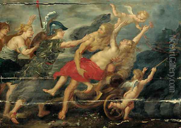 The rape of Deianera Oil Painting - Sir Peter Paul Rubens