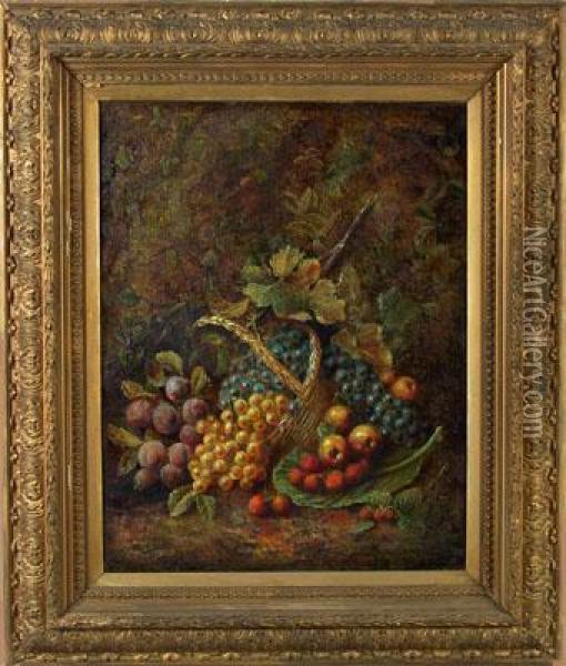 Still Life With Fruit Oil Painting - Joshua Smith