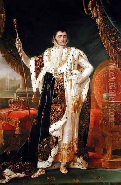 Portrait of Jerome Bonaparte 1784-1860 King of Westphalia Oil Painting - Francois Josephe Kinson