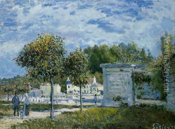 The Watering Place at Marly Oil Painting - Alfred Sisley