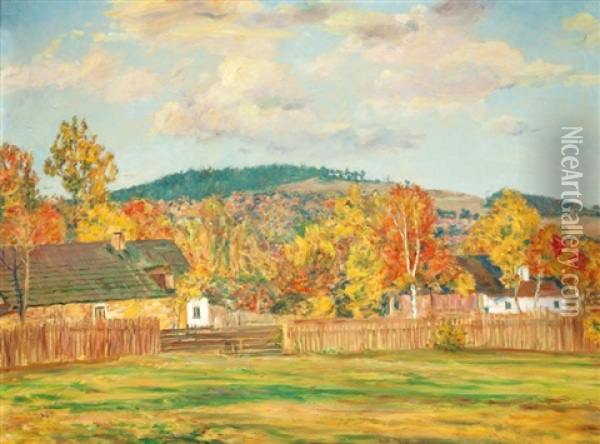 Podzimni Nalada Oil Painting - Frantisek Kavan