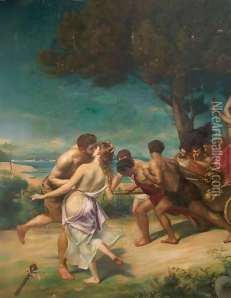 The Triumph Of Bacchus Oil Painting - Carolus (Charles Auguste Emile) Duran