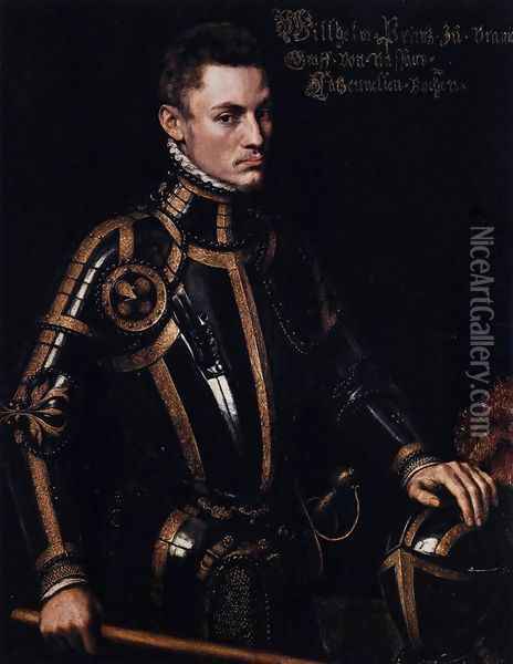 Portrait of William of Orange 1555 Oil Painting - Anthonis Mor Van Dashorst