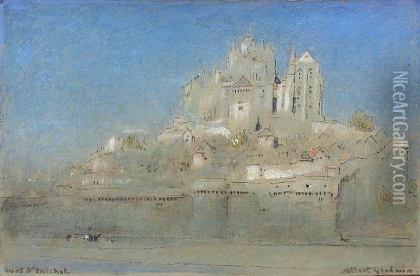 Mont St. Michel Oil Painting - Albert Goodwin