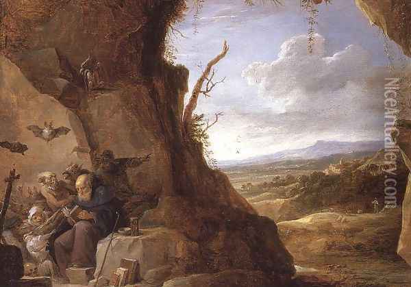 Temptation of St. Anthony Oil Painting - David The Younger Teniers