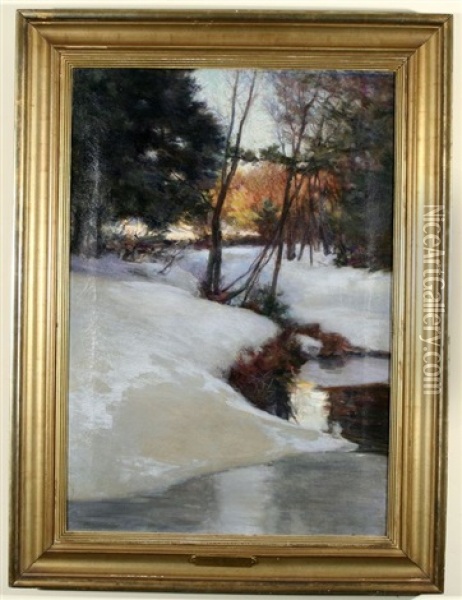 Winter Woodlands Oil Painting - Walter Nettleton