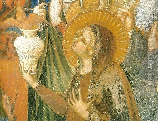 Maesta, Mary Magdalene Oil Painting - Ambrogio Lorenzetti