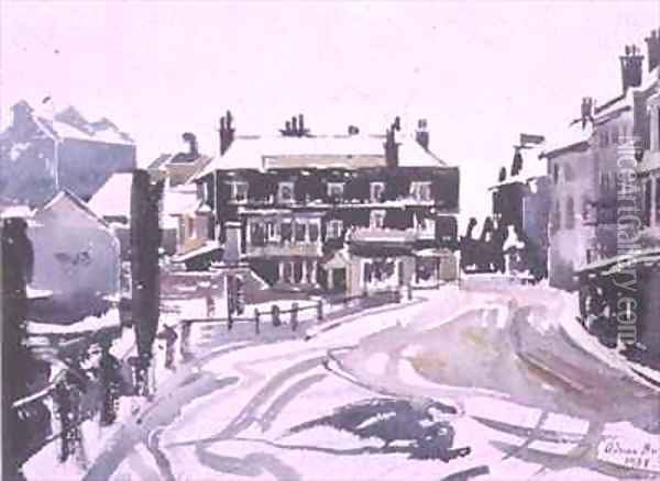 Winter at Isleworth Oil Painting - Adrian Bury