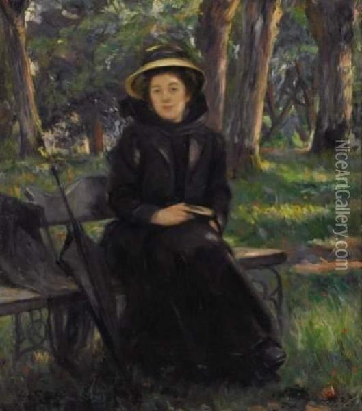 Le Grand Repos (dominical), Mrs. Victor Gilbert Oil Painting - Victor-Gabriel Gilbert