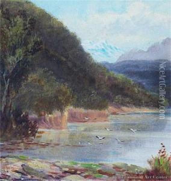 Southern River Oil Painting - Henry William Kirkwood